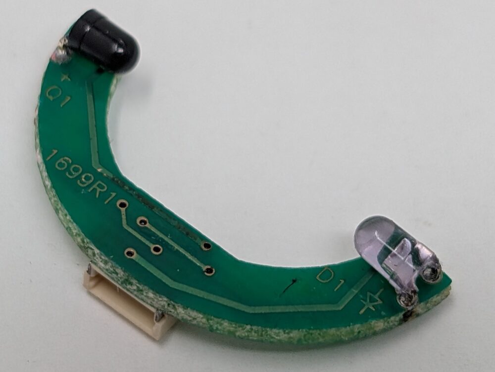 Vision circuit board, front — emitter/detector side