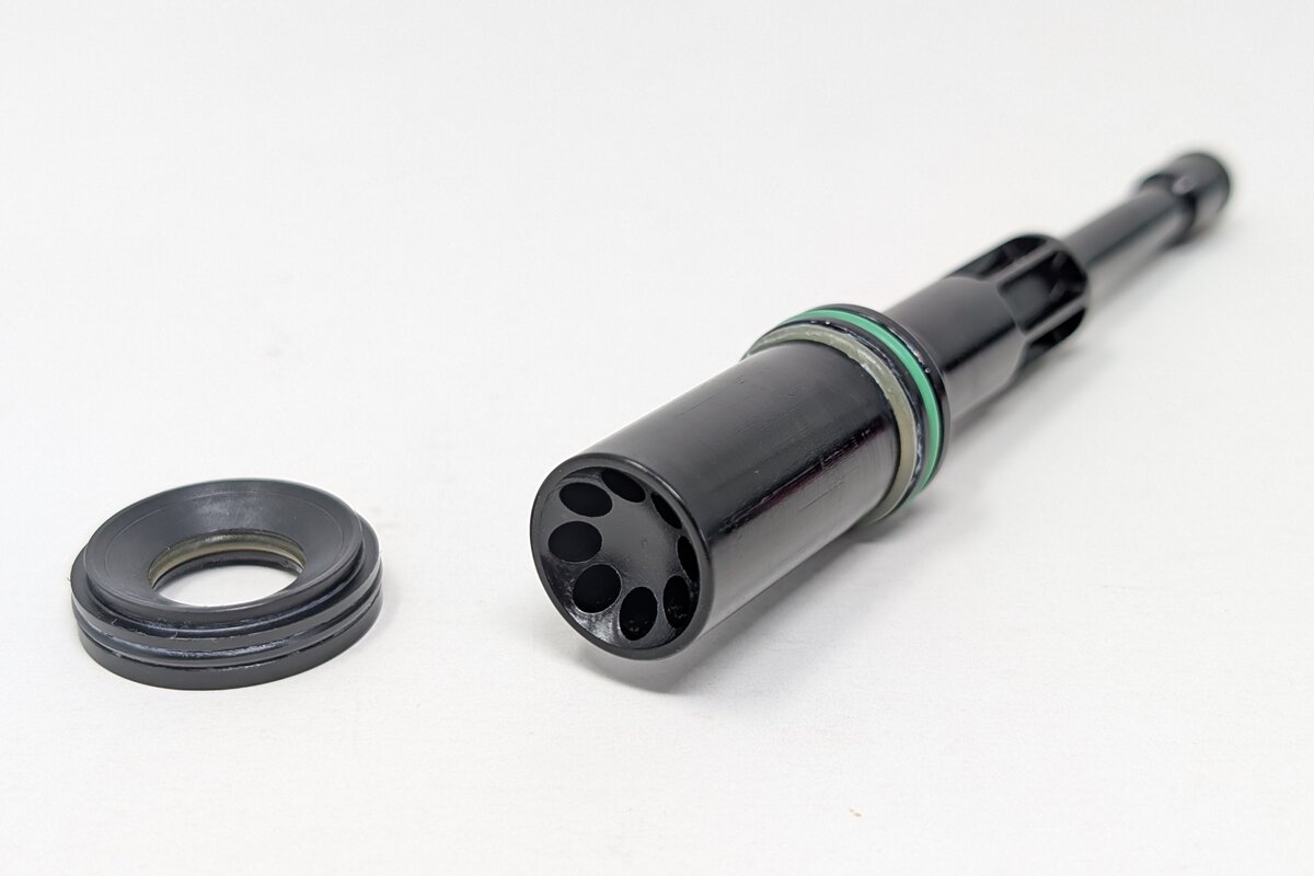 Bolt and bolt stop removed from the body breech