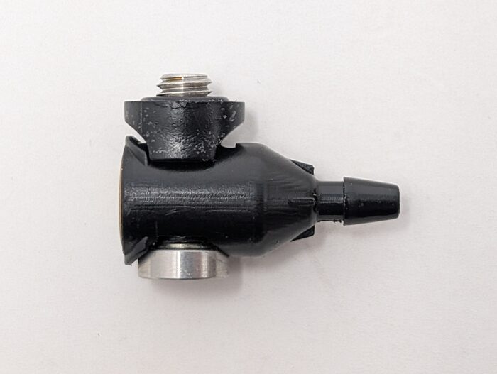 Unidentified black plastic banjo fitting (Unknown)